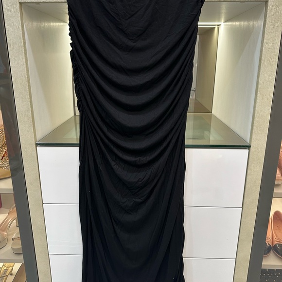 Dresses & Skirts - Elegant Black Draped Dress Size XL